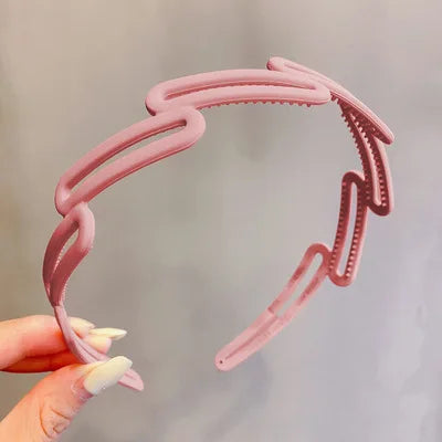 2023 Best Selling New Styles Fashion Wave Resin All-match Scrub Wavy Hair Band Headband for Women Girl Hair Accessories Headwear