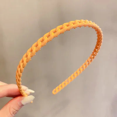 2023 Best Selling New Styles Fashion Wave Resin All-match Scrub Wavy Hair Band Headband for Women Girl Hair Accessories Headwear
