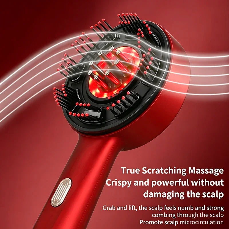 Electric Massage Comb Portable Hair Follicle Comb Scalp Oil Liquid Applicator Vibration Head Massager Hair Growth Anti Loss Care