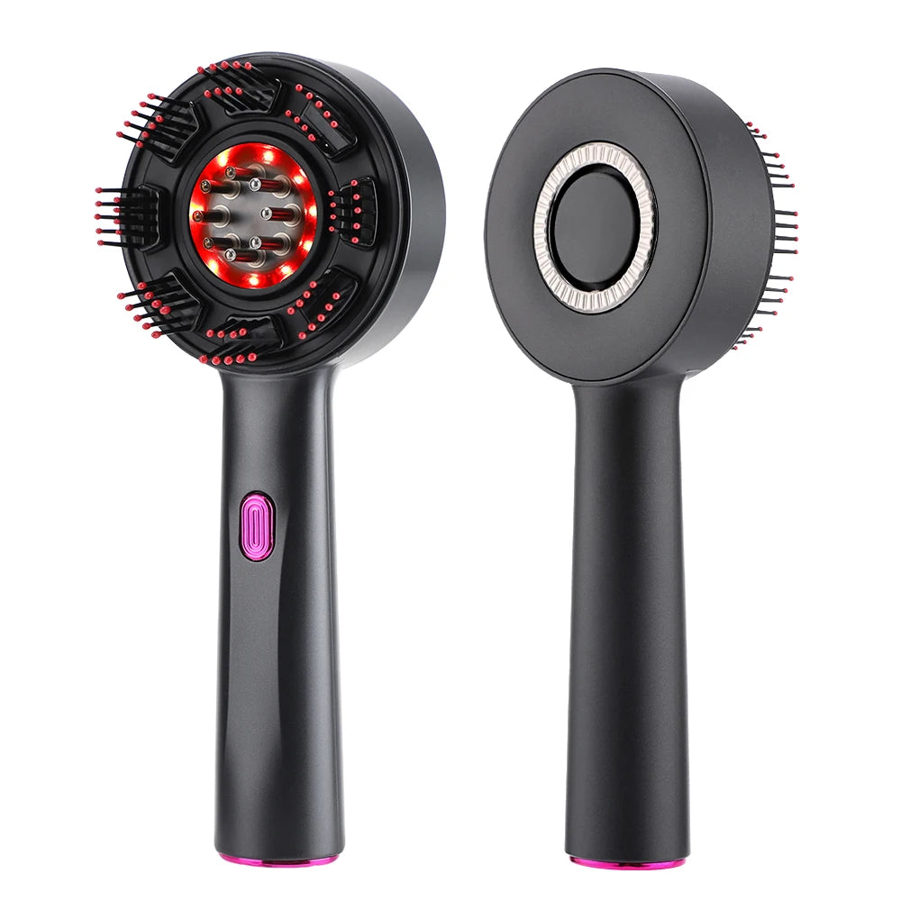 Electric Massage Comb Portable Hair Follicle Comb Scalp Oil Liquid Applicator Vibration Head Massager Hair Growth Anti Loss Care