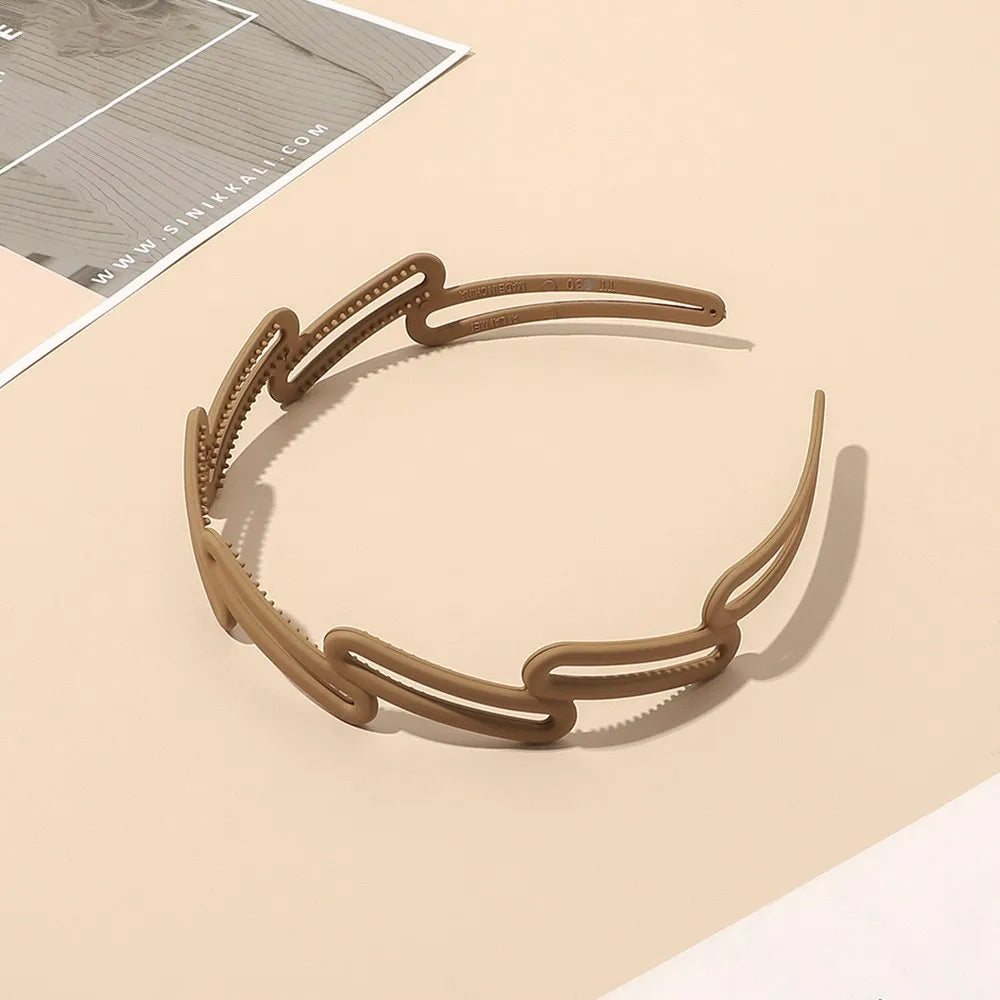 2023 Best Selling New Styles Fashion Wave Resin All-match Scrub Wavy Hair Band Headband for Women Girl Hair Accessories Headwear