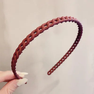 2023 Best Selling New Styles Fashion Wave Resin All-match Scrub Wavy Hair Band Headband for Women Girl Hair Accessories Headwear