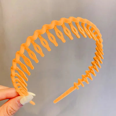 2023 Best Selling New Styles Fashion Wave Resin All-match Scrub Wavy Hair Band Headband for Women Girl Hair Accessories Headwear