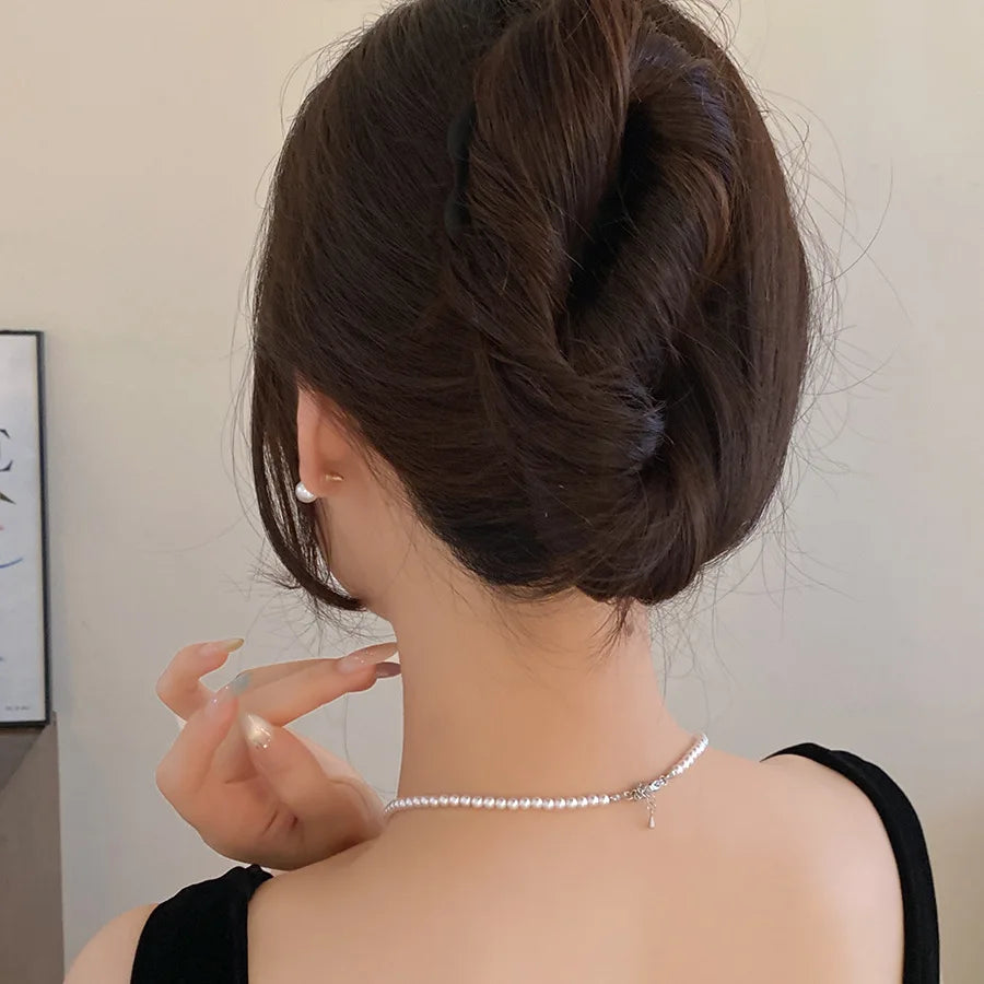 Metal U-Shaped Hair Fork Combs Simple Back of Head Hair Pin Clip Hair Side Combs Updo Hair Sticks Hair Styling Tool Ornament Z
