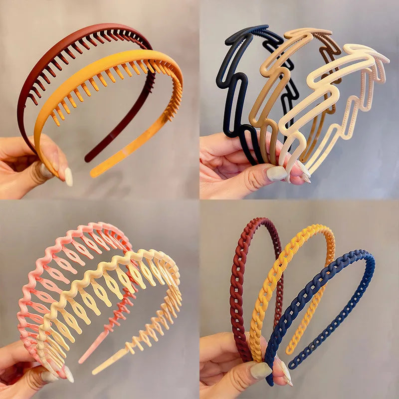 2023 Best Selling New Styles Fashion Wave Resin All-match Scrub Wavy Hair Band Headband for Women Girl Hair Accessories Headwear