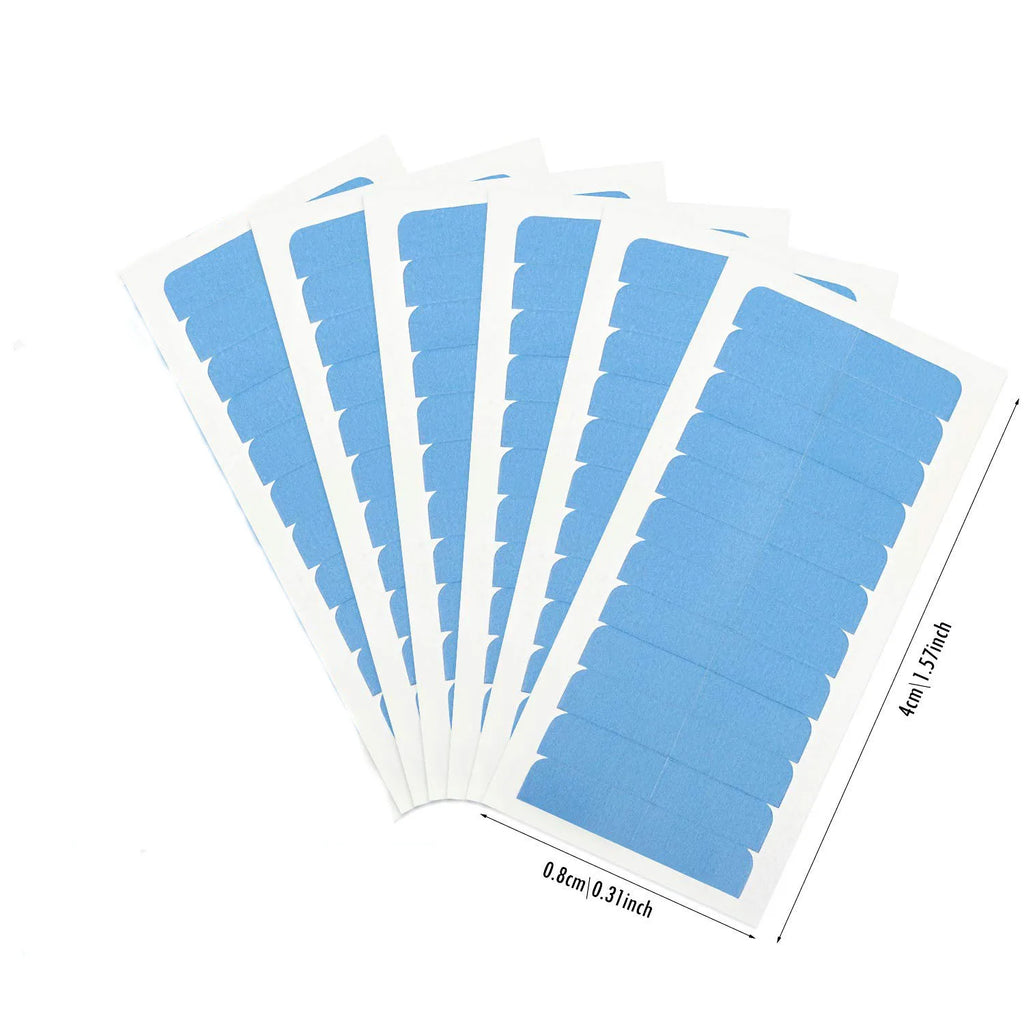 72Tabs(6sheets）Hair Extension Tape Double Sided Adhesive Replacement Tape Professional Strong Tapes for Tape in Hair Extensions