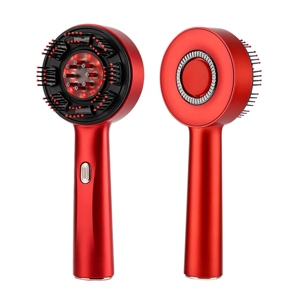 Electric Massage Comb Portable Hair Follicle Comb Scalp Oil Liquid Applicator Vibration Head Massager Hair Growth Anti Loss Care
