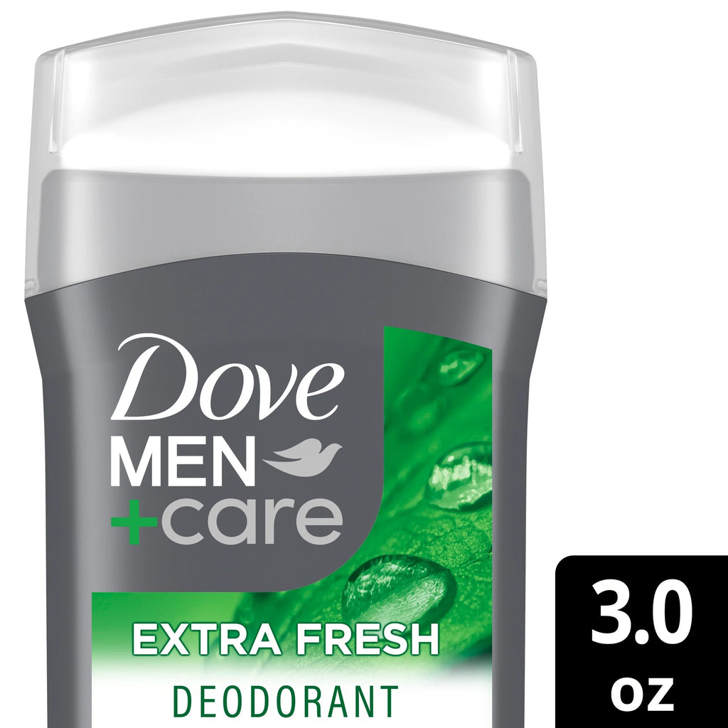 Deodorant Stick for Men Aluminum Free 72-Hour Odor Protection Extra Fresh Mens Deodorant with 1/4 Moisturizing Cream, 3 Oz