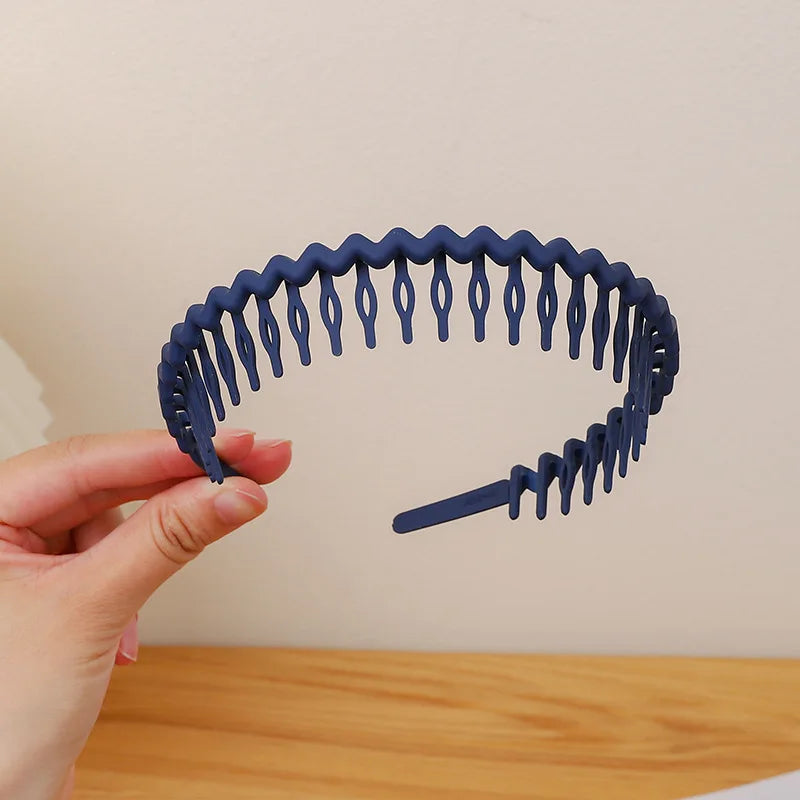 2023 Best Selling New Styles Fashion Wave Resin All-match Scrub Wavy Hair Band Headband for Women Girl Hair Accessories Headwear