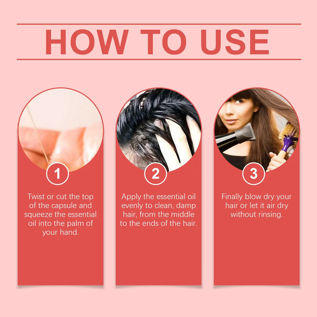 Vitamin Hair Care Serum Capsules Increase Regrowth Oil-Control Prevent Loss More Thicker Scalp Massage Hair Growth Essential Oil