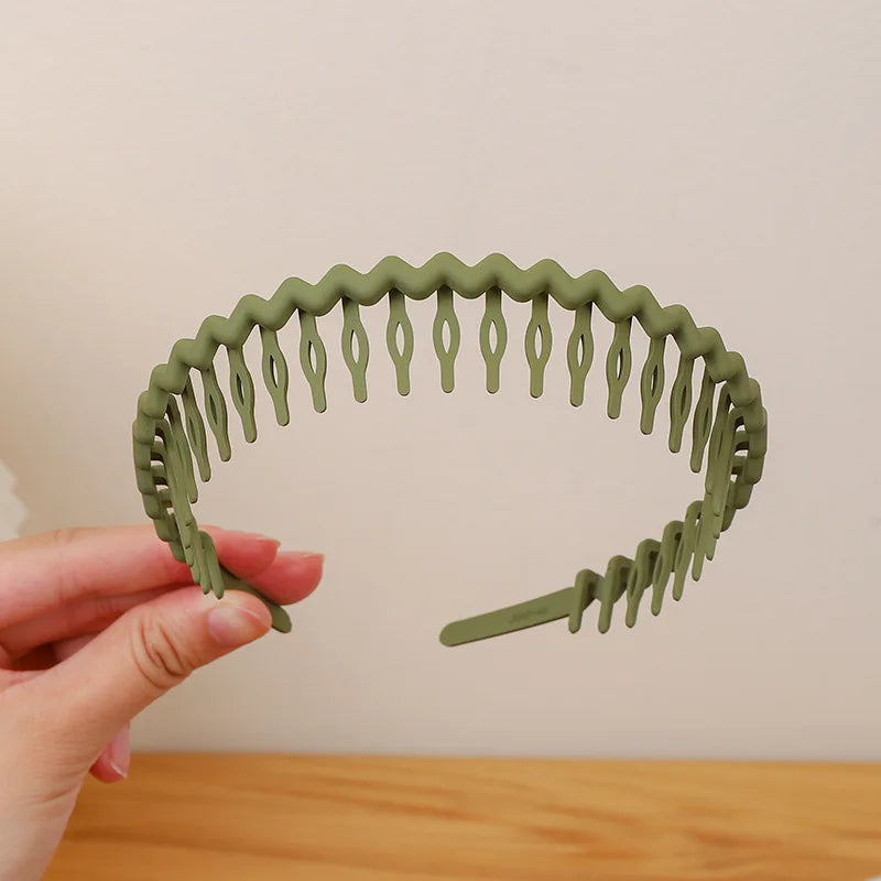 2023 Best Selling New Styles Fashion Wave Resin All-match Scrub Wavy Hair Band Headband for Women Girl Hair Accessories Headwear