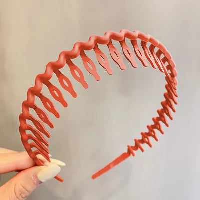 2023 Best Selling New Styles Fashion Wave Resin All-match Scrub Wavy Hair Band Headband for Women Girl Hair Accessories Headwear