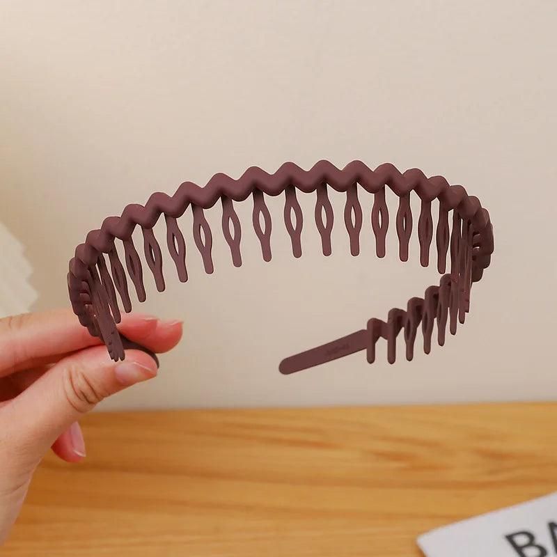 2023 Best Selling New Styles Fashion Wave Resin All-match Scrub Wavy Hair Band Headband for Women Girl Hair Accessories Headwear