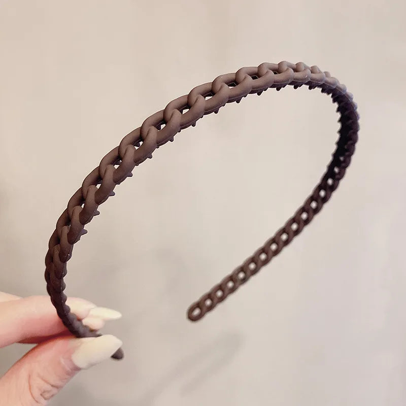 2023 Best Selling New Styles Fashion Wave Resin All-match Scrub Wavy Hair Band Headband for Women Girl Hair Accessories Headwear