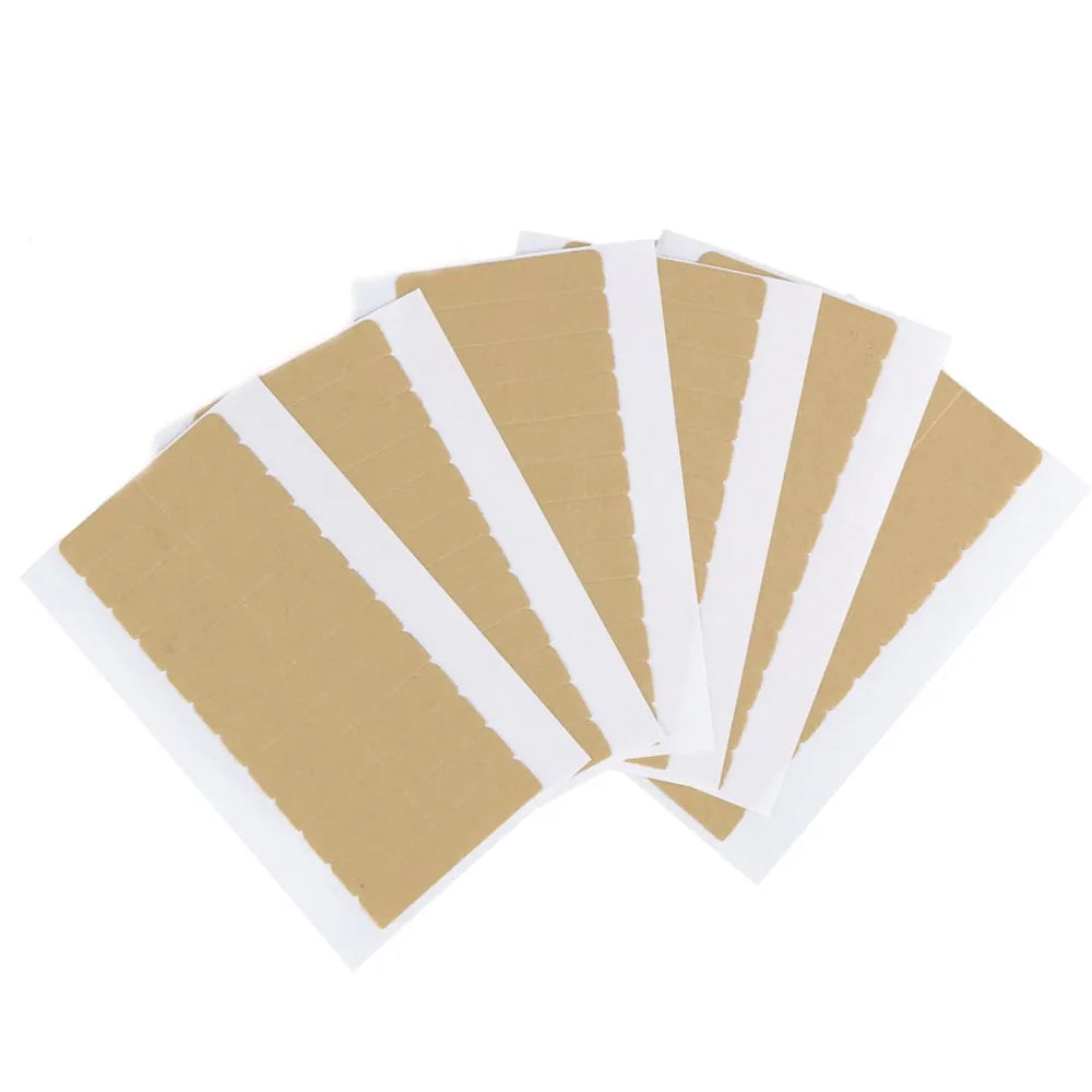 72Tabs(6sheets）Hair Extension Tape Double Sided Adhesive Replacement Tape Professional Strong Tapes for Tape in Hair Extensions