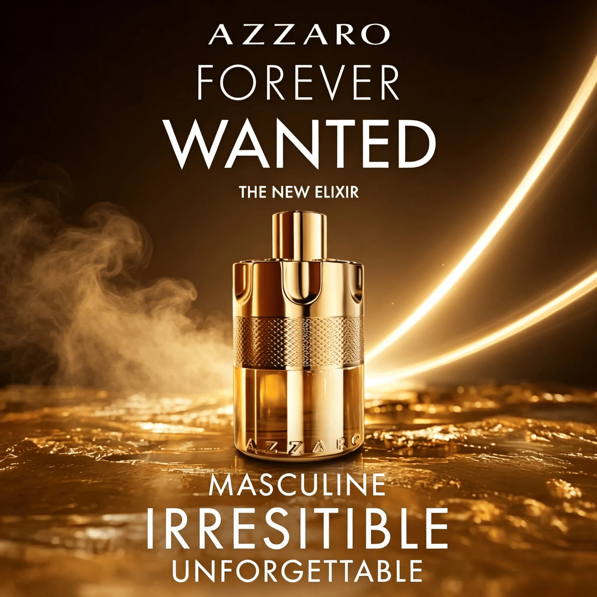 Azzaro Forever Wanted Elixir Parfum 3.4oz/100ml - Girlfriend Wife Mother Friend Boyfriend Husband Father Brother Bedroom Decor Birthday Graduation Party Travel Camping Outdoors School Campus Trip Festivals Anniversary Office Gift