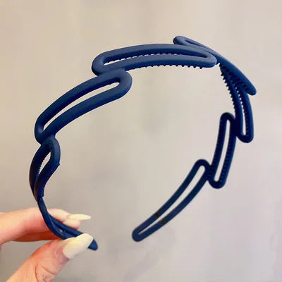 2023 Best Selling New Styles Fashion Wave Resin All-match Scrub Wavy Hair Band Headband for Women Girl Hair Accessories Headwear