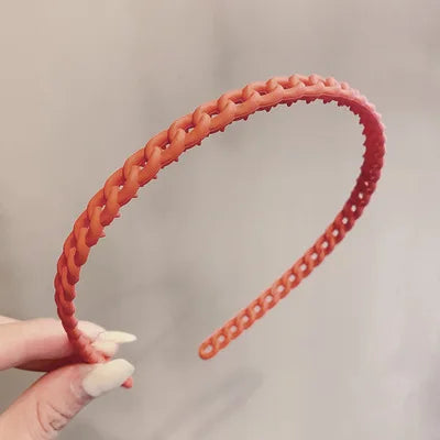 2023 Best Selling New Styles Fashion Wave Resin All-match Scrub Wavy Hair Band Headband for Women Girl Hair Accessories Headwear
