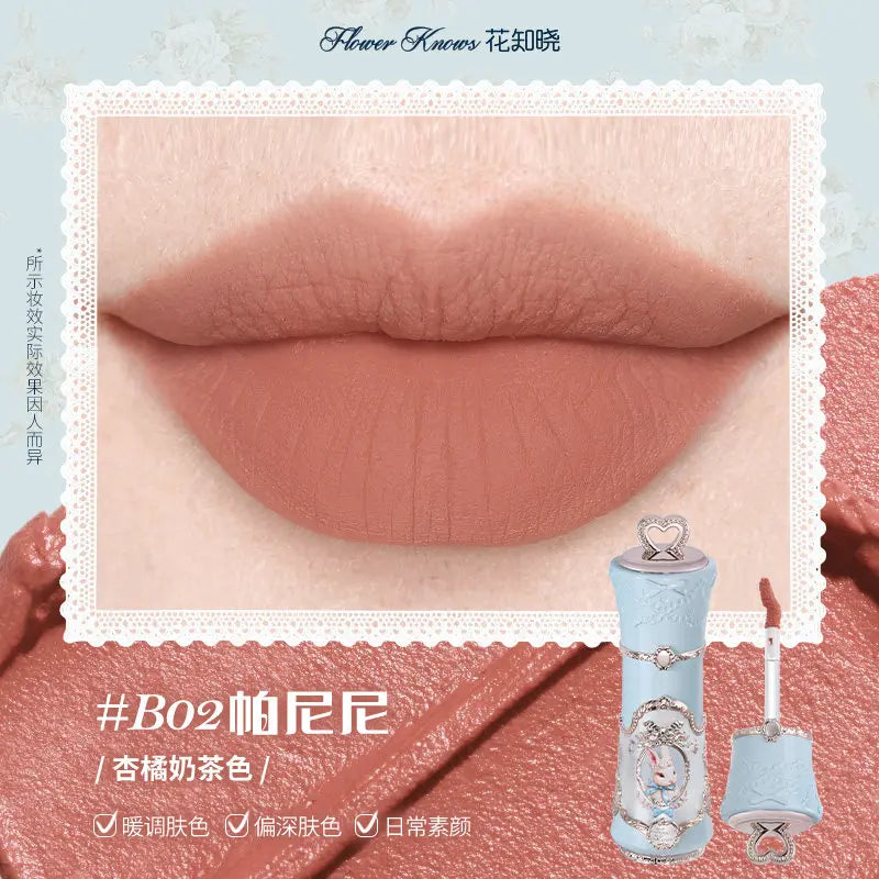Flower Knows Snow Ballet Collection Perfume Satin Makeup Palette Blush Lip Duo Long Lasting Lip Color Romantic Balletcore Beauty