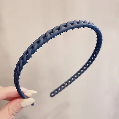 2023 Best Selling New Styles Fashion Wave Resin All-match Scrub Wavy Hair Band Headband for Women Girl Hair Accessories Headwear